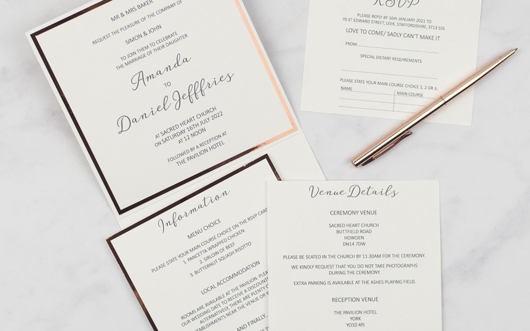 Wedding Invitation Wording – Top 10 Tips; What to Include in Your Wedding Invitations