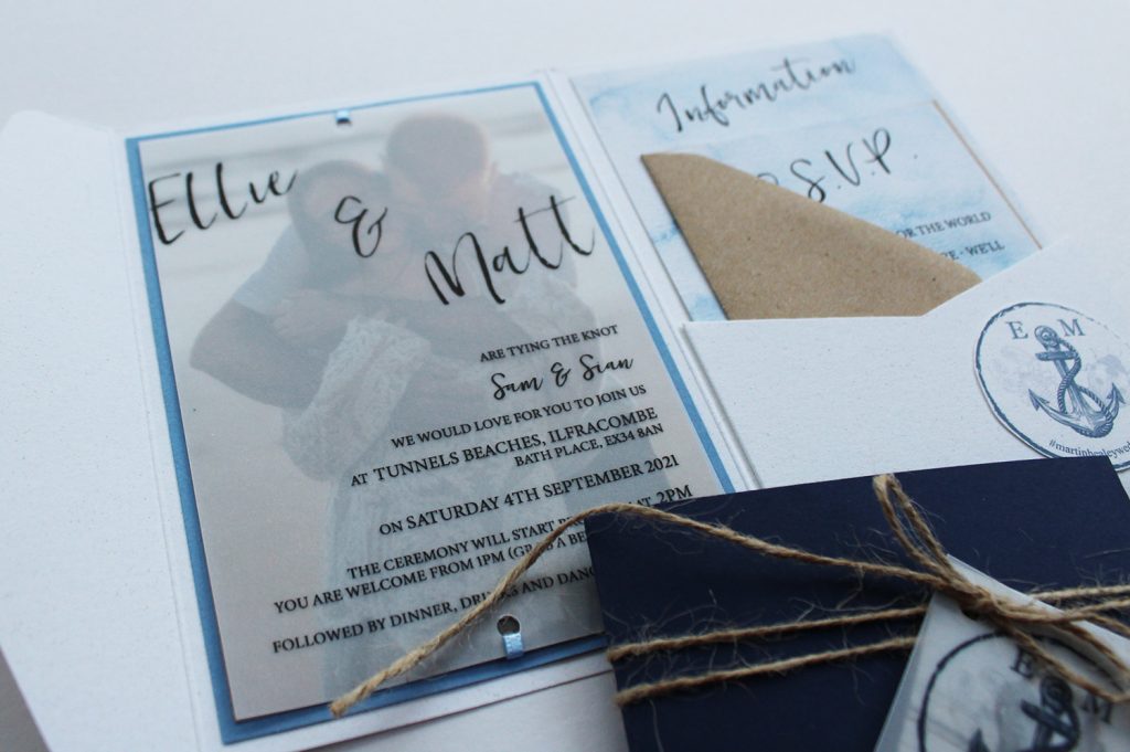 diy wedding invitations open invitation printed wording pocket inserts belly band